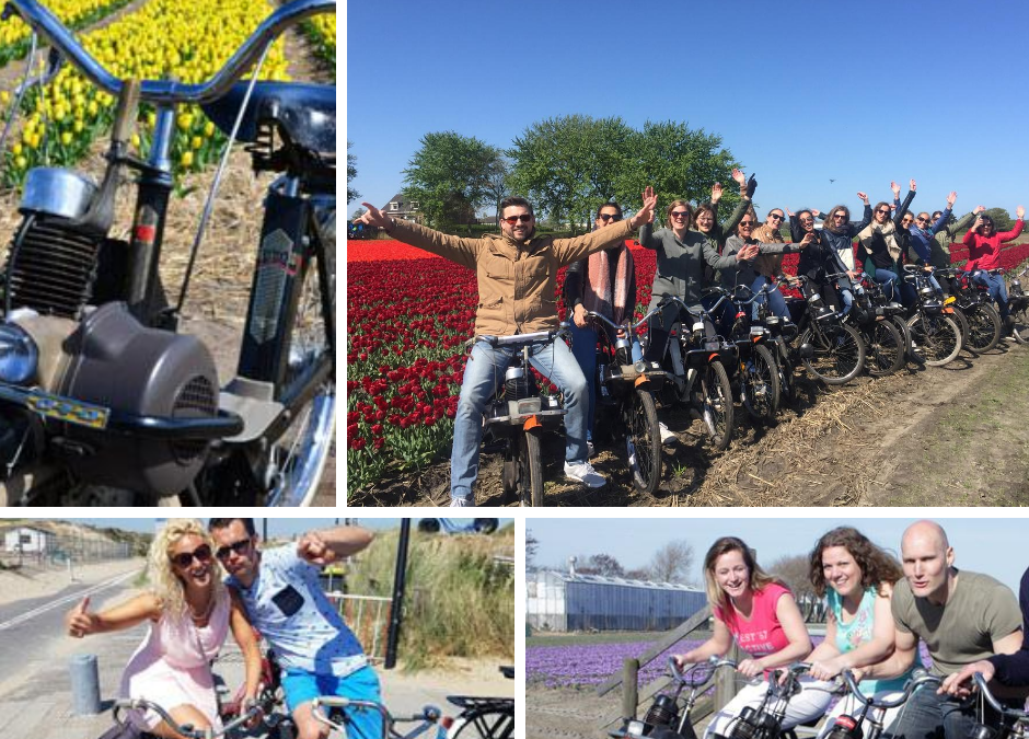 Leuk uitstapje in de streek: met een Solex door de Bollenstreek